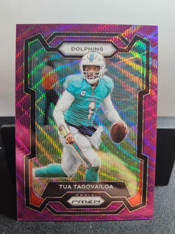 2023 Panini Prizm #190 Tua Tagovailoa Purple Wave /99