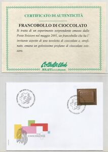 SVIZZERA - 2001 "Chocosuisse" francobollo singolo su busta primo giorno