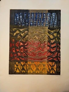 Lattanzi Luciano. "X2" (1972) Acquaforte cm.71x50. Prova d'Artista. Grafica Uno - Imagen 1 de 3