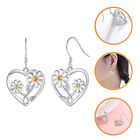 Daisy Earrings Alloy Miss Floral for Hoop Girls Ornament