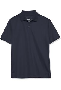 Chaps Boys' School Uniform Polo Shirt, Black Youth Large (14/16) MSRP $22.00 NWT