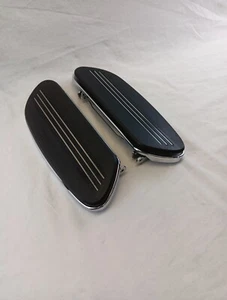 HARLEY DAVIDSON GENUINE STREAMLINER CHROME RIDER / DRIVER FOOTBOARDS  - Picture 1 of 19