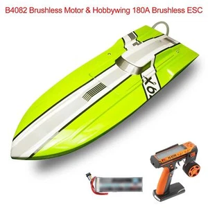 X79 DT RC Speedboat Electric Fiberglass Race Ship Model Flysky Radio 6S Battery - Picture 1 of 8