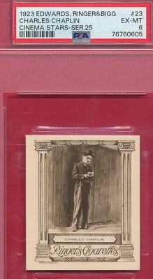 PSA 6 CHARLIE CHAPLIN 1923 EDWARDS RINGER BIGG #23 CINEMA MOVIES GRADED ET TPHLC - Image 1 of 4