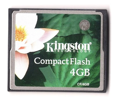 Kingston 4GB CF/4GB Genuine CF Compact Flash Camera Memory Card - Image 1 of 2