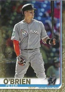 2019 Topps Peter O'Brien Miami Marlins Gold Parallel # 470 #'d 1138/2019  - Bild 1 von 2