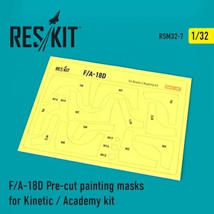ResKit RSM32-0007 1:32 F/A-18D Hornet Pre-cut painting masks for Kinetic Academy - Picture 1 of 24
