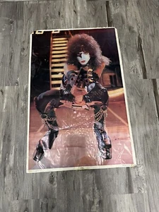 Vintage Original 1977 K.I.S.S Memorabilia Poster Paul Pinup Rock Bad Condition - Bild 1 von 10