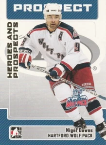 NIGEL DAWES (HARTFORD WOLF PACK) 2006 IN THE GAME AHL CARD - CARD NUMBER 78 - Picture 1 of 2