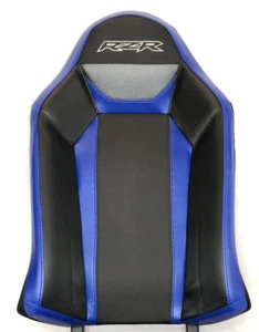Polaris RZR Turbo S RZR XP 1000 Black Blue White Seat Back Cushion - Picture 1 of 2