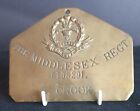 Ww2 British Barracks Locker Plate To 6198291 W.Crook Of The Middlesex Regiment