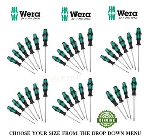 WERA Kraftform Laser Tip Screwdriver Choose From Phillips, Pozi, Slot Or Set - Picture 1 of 30