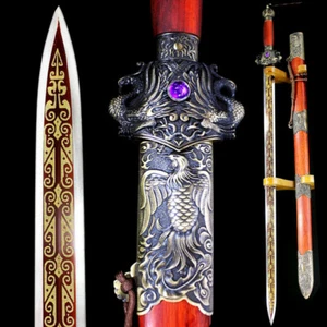 Chinese KungFu Dao Sword Sharp WuShu/TaiChi Han Tang Saber Phoenix Battle Jian - Picture 1 of 10
