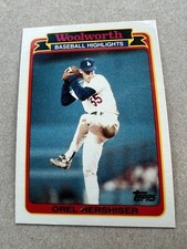 1989 Topps Woolworth Highlights #25 Orel Hershiser L.A.  Dodgers Baseball Card