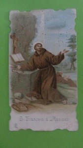 canivet santino holy card  immaginetta sacra San Francesco d'Assisi - Picture 1 of 2