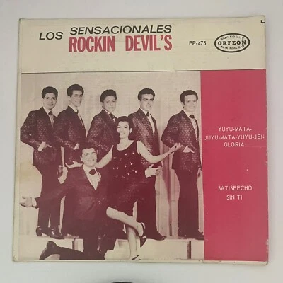 LOS ROCKIN DEVIL'S - LOS SENSACIONALES LOS ROCKIN DEVIL'S  1965 MEXICAN 7" EP PS - Image 1 of 4