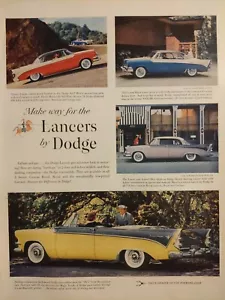 1957 vintage Dodge Lancers automobile print ad, time period art - Picture 1 of 1