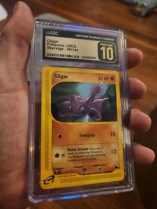 (POP 1) CGC 10 PRÍSTINA Gligar 59/144 Pokémon Skyridge Card 2003 - Imagen 1 de 4