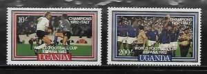 Uganda 359A-B Soccer Mint NH - Bild 1 von 1