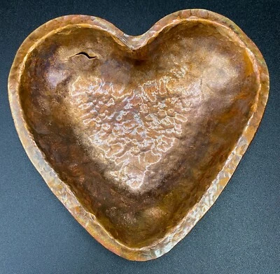 Corazon de Cobre Copper Heart Keepsake Dish by Succulent Metals Welded Artistry - Image 1 of 3