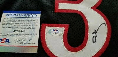 Allen Iverson Signed 76ers Custom Black Basketball XL Jersey PSA/DNA 3T39449 - Image 1 of 4