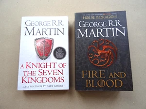 George R. R. Martin - Knight Of The Seven Kingdoms & Fire And Blood (PBs) NEW - Picture 1 of 12