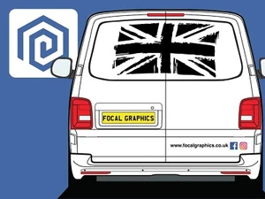 LARGE Union Jack Decal Campervan Van Caravan Sticker Graphic Motorhome Camper - Picture 1 of 14
