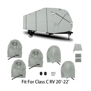 LABLT Travel Trailer RV Cover 20'-22' Waterproof Anti-UV Dust 4-Ply For Class A - Picture 1 of 10