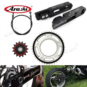 Swingarm Kit + Brake Line Front Rear Sprockets For Suzuki Hayabusa 2008 - 2020 - Foto 1 di 16