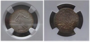 France - Semeuse - 50 Centime 1918 MS65 * NGC Certified - Picture 1 of 3