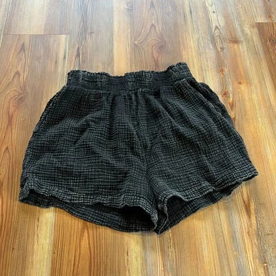 Earthbound S Crinkle Cotton Pull On Shorts Beach Cover Up Festival - Image 1 of 4