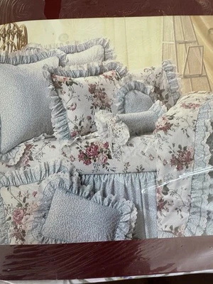 NEW NWT Waverly TWIN SET Belle Rive III Sheet Set Case Floral Luxury Percale - Image 1 of 4