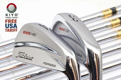 8Pcs Titleist Iron set COMBO 695 CB 3 / 695 MB 4-PW Stiff Flex DG S200 RH Irons - Image 1 of 4