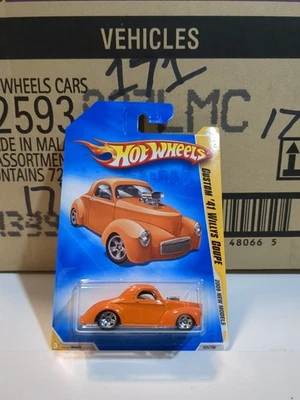 2009 Hot Wheels New Models#25/42, Custom '41 Willys Coupe, Orange, Coll. #25/190 - Image 1 of 4