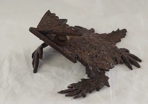 Unikat Unikat Vintage Skulptur Eisenschrott verkrustet alte Kröte Dan Daw 1990 - Bild 1 von 7