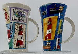 Tazza in gres Dunoon Lighthouse 18 oz di Alison Gardiner Scozia - Foto 1 di 13