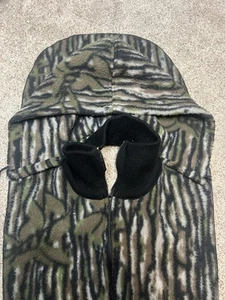 Vintage Cabelas Fleece Kapuze Realtree Camouflage Winter Brust Abdeckung Nebraska Jagd - Bild 1 von 7