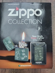 Vintage Boxed Deagostini Zippo Collection Lighter No 9 D Day Unopened - Picture 1 of 3