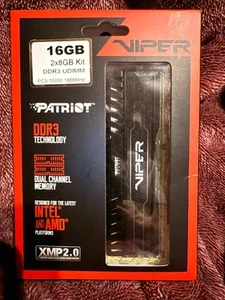 Patriot Viper 16GB DDR3 PC315000 1866MHz RAM--NEW--UNOPENED - Picture 1 of 3