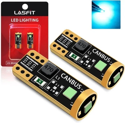 LASFIT 194 168 T10 192 2825 W5W LED Bulb Canbus Error Free, Non-Polarity 400LM - Image 1 of 4