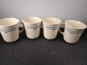 Vintage Corning USA Corelle Country Violets Coffee Mugs Tea Cups Set of 4 - Picture 1 of 5