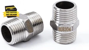 2 Stück Brauseschlauch Verlängerung Verbinder, Stecker NPT 1/2 auf Stecker NPT 1/2 Brauseschlauch E - Bild 1 von 6