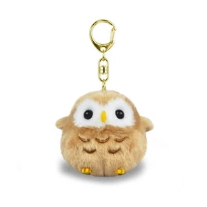 AMUFUN Fukufuku Kotori Mascot Key Chain Hoichi (Owl) - Picture 1 of 5