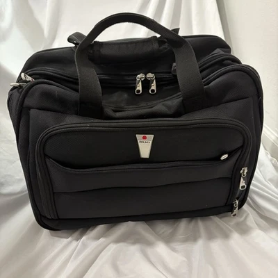 Delsey Rolling Overnight Travel Bag Carry-on Under Seat Luggage Handle Black - Image 1 of 4