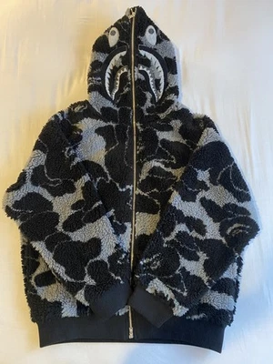 BAPE ABC Camo Boa Shark Relaxed Fit Full Zip Hoodie 'Black'. - Image 1 of 4