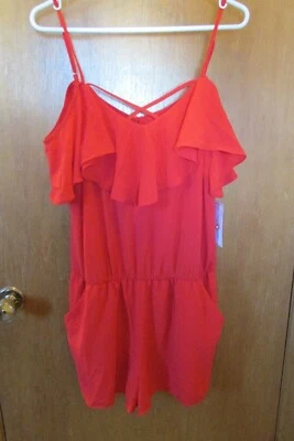 NUEVO Pantalones Cortos Bisou Bisou Mameluco Mujer Talla. Boho vbb12 rojo forrado sin mangas nuevo con etiquetas  Foto 1 de 4