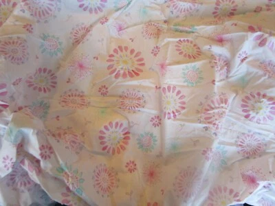 Pottery Barn Kids Maya Dandelion pink multi crib fitted sheet photo sample - Image 1 of 3