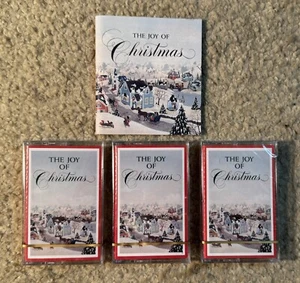 NEW Readers Digest The Joy Of Christmas Cassette Tapes & Program Guide & Storage - Picture 1 of 4