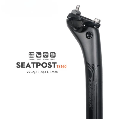 27.2/30.8/31.6mm Carbon MTB/Road Bike Seat Post Length 400mm Seat Tube Matte - Image 1 of 4