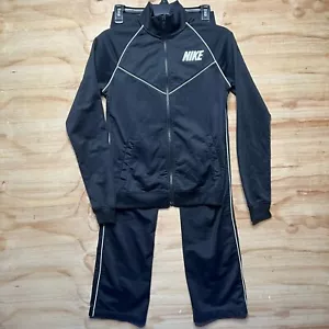 2 Piece Black/White Nike Track Suit Size XS/ S. Youth/ Teen. - Picture 1 of 14